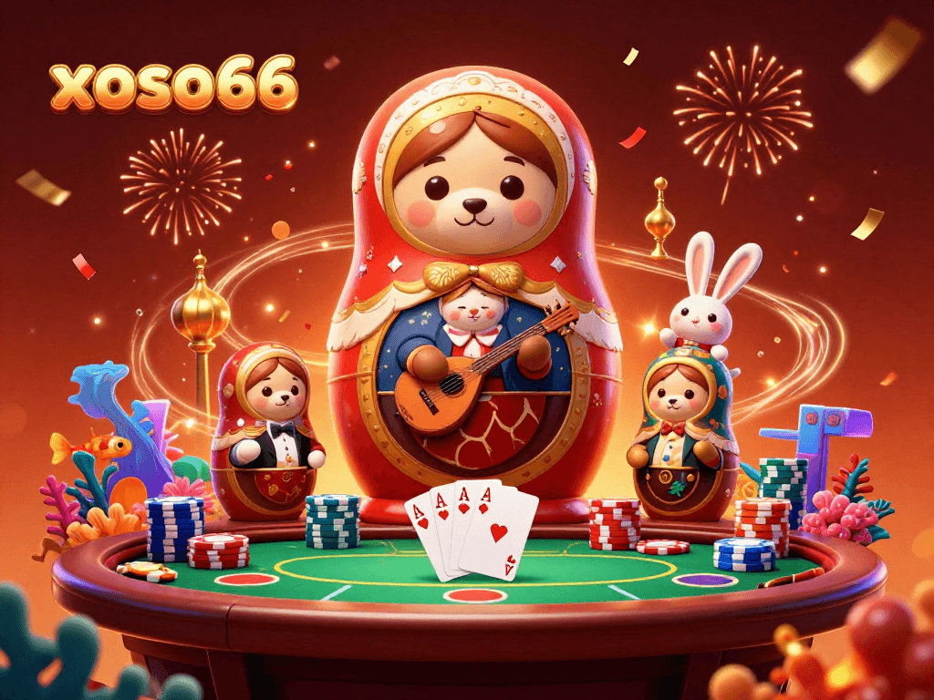 Experience the vibrant sea shooting action at xoso66, featuring playful bears and casino elements.