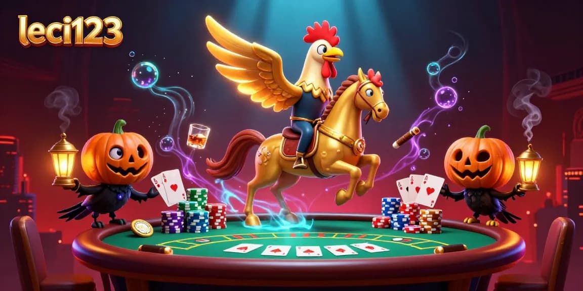 Experience exciting gameplay with leci123 in this vibrant casino scene featuring dynamic characters and elements.