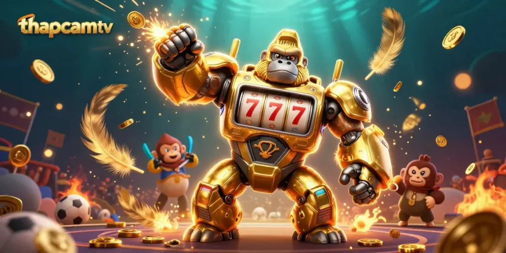 Experience thapcamtv's dynamic sports betting action with vibrant visuals and coins exploding.