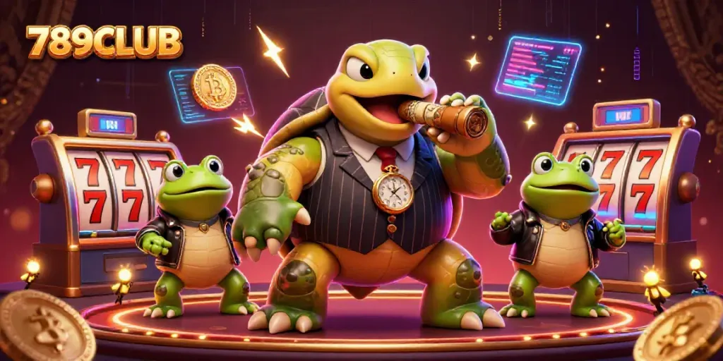 Experience thrilling gameplay at 789CLUB with vibrant casino scenes and iconic characters.