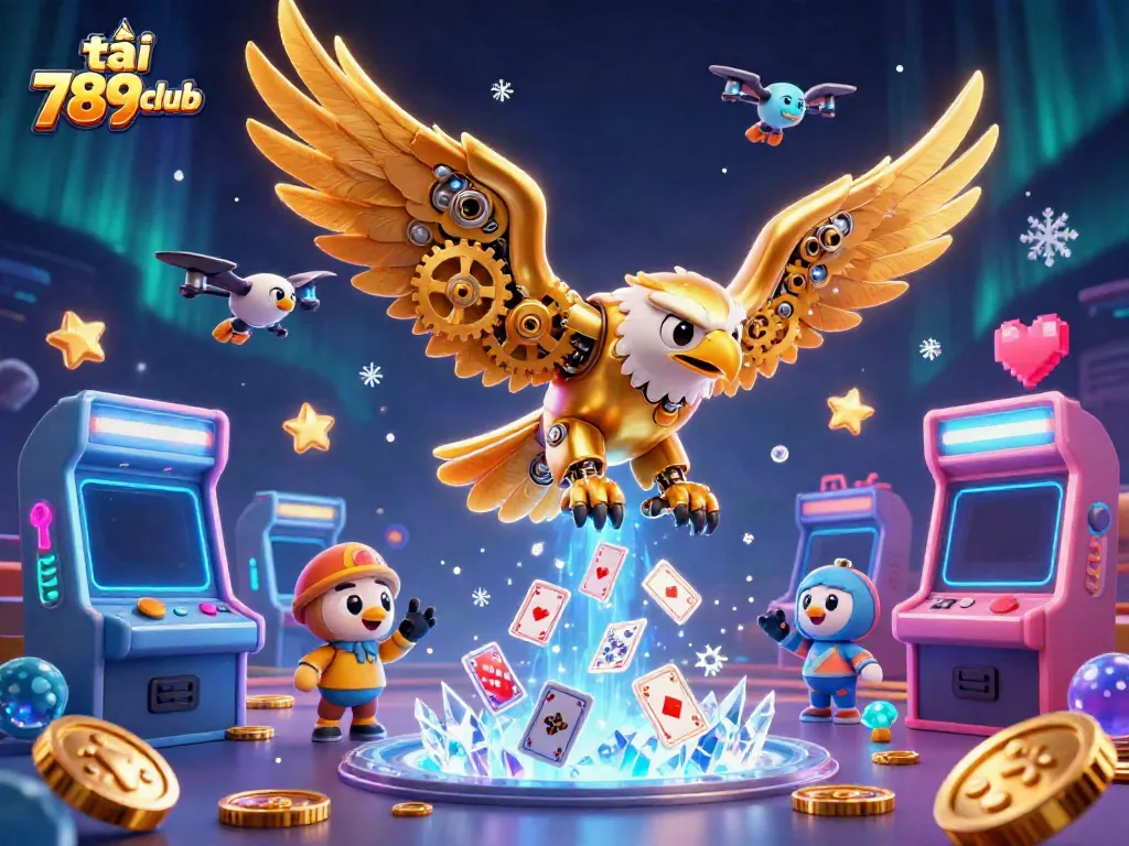 Experience the excitement and dive into the action with tải 789club in this vibrant 3D online casino scene.