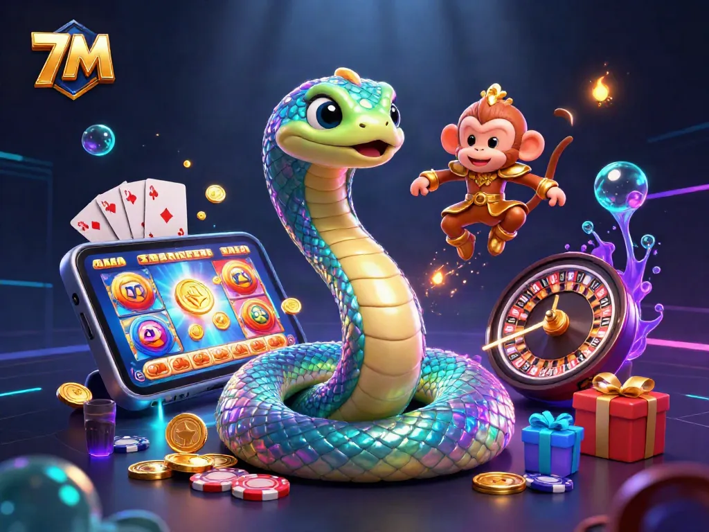 Play the exciting 7M slot games with colorful reels and vibrant characters in action.