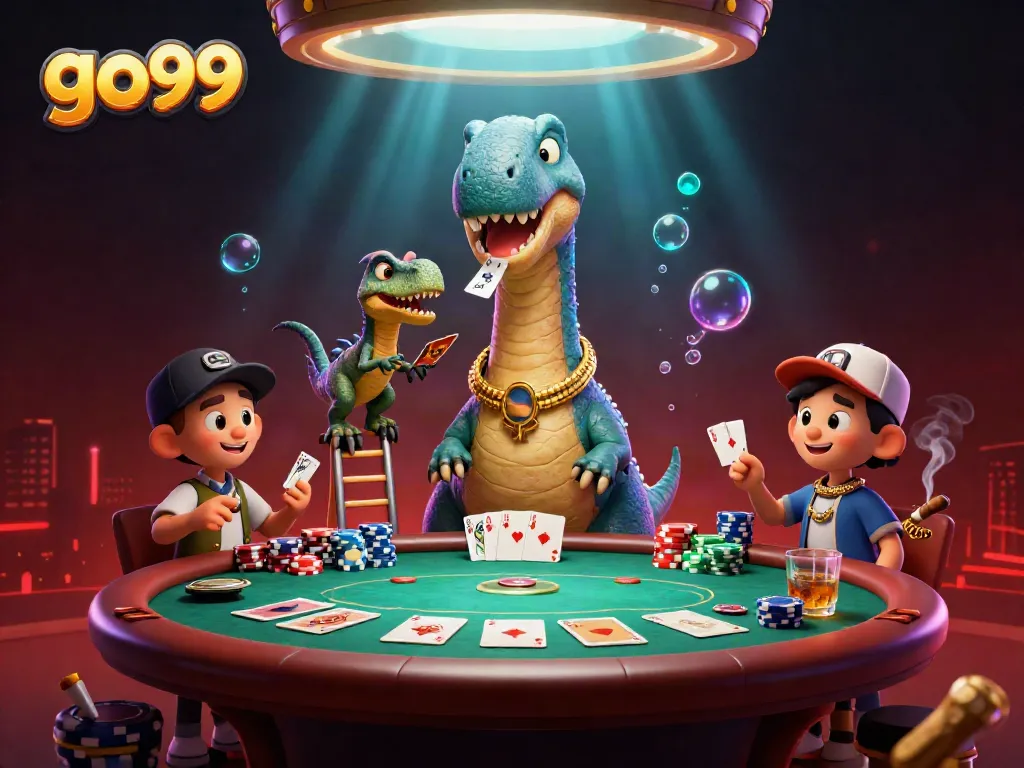 Engage in thrilling poker action at go99 with vibrant characters and exciting game elements.