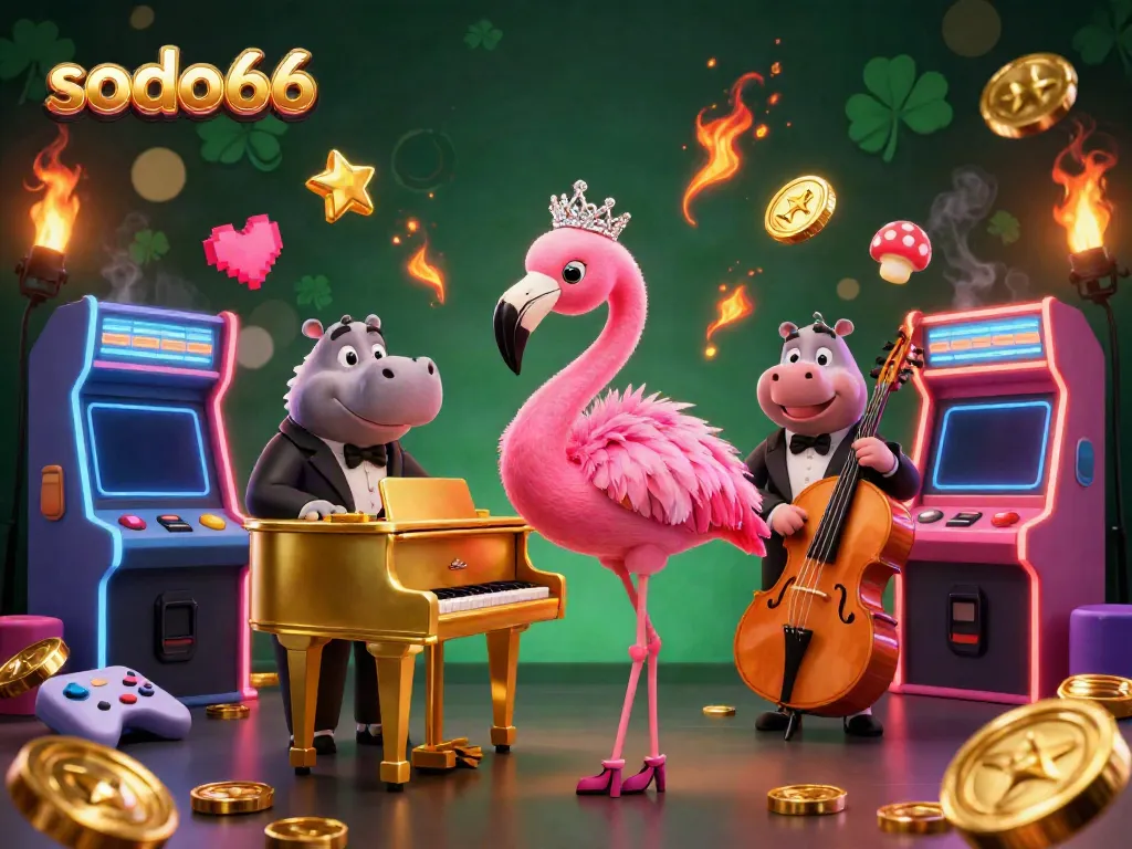 Experience the vibrant vibe of sodo66's casino world with lively characters and exciting gaming elements.