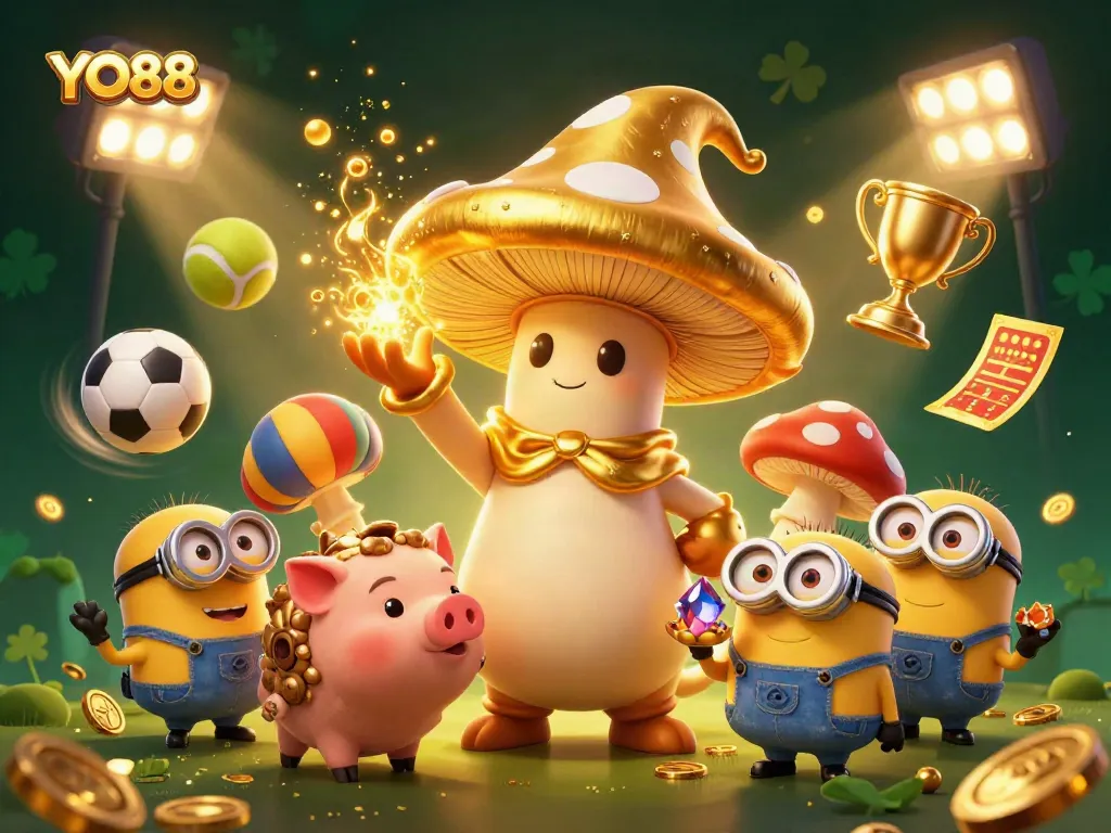 Experience thrilling gameplay at YO88 with interactive characters and dynamic sports elements.