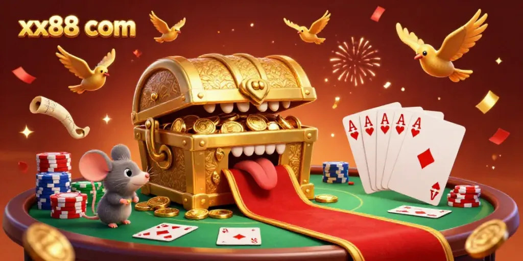 Experience the thrill at xx88 com with vibrant casino elements and enticing gaming visuals.