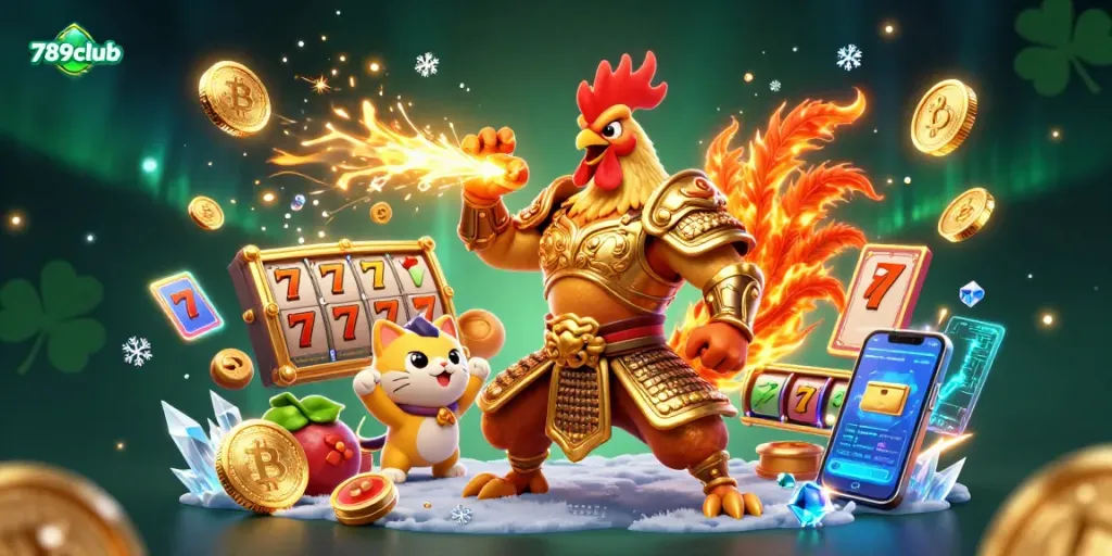 Join the excitement with 789club as the rooster warrior and dragon hatchling unleash epic jackpot wins.
