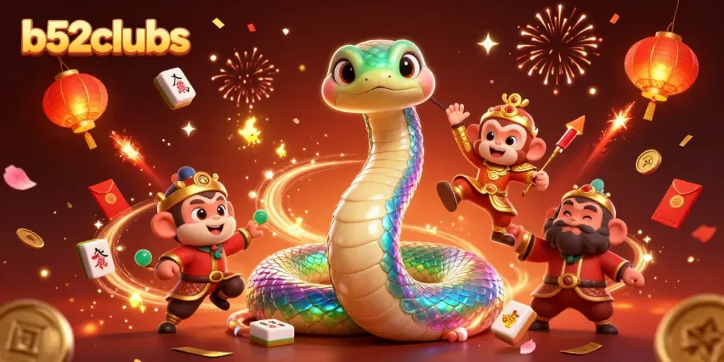 Engage with b52clubs exciting games featuring vibrant characters and glowing casino elements.