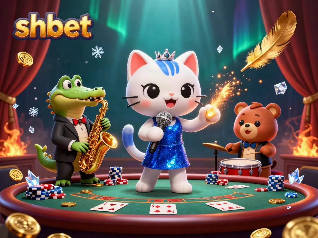 Experience thrilling action at the shbet poker table with fun characters and vibrant casino effects.