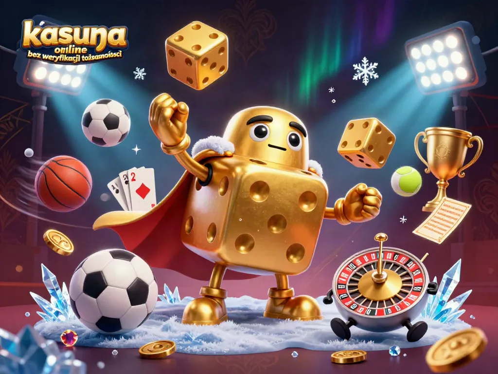 Experience the excitement of kasyna online bez weryfikacji tożsamości with vibrant elements, dynamic characters, and rich casino atmosphere in this stunning illustration.