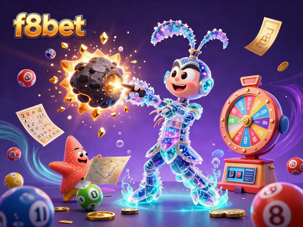 Experience vibrant, casino-themed action with f8bet as characters adventure through dynamic lottery elements.